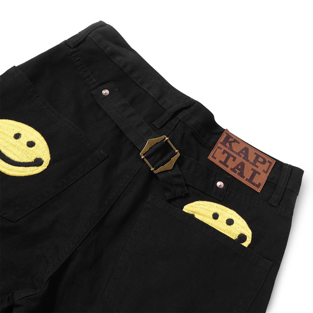 Kapital Kountry Smiley Denim Pants Black