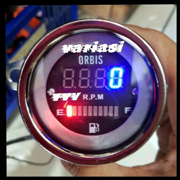 amper bensin indikator rpm digital