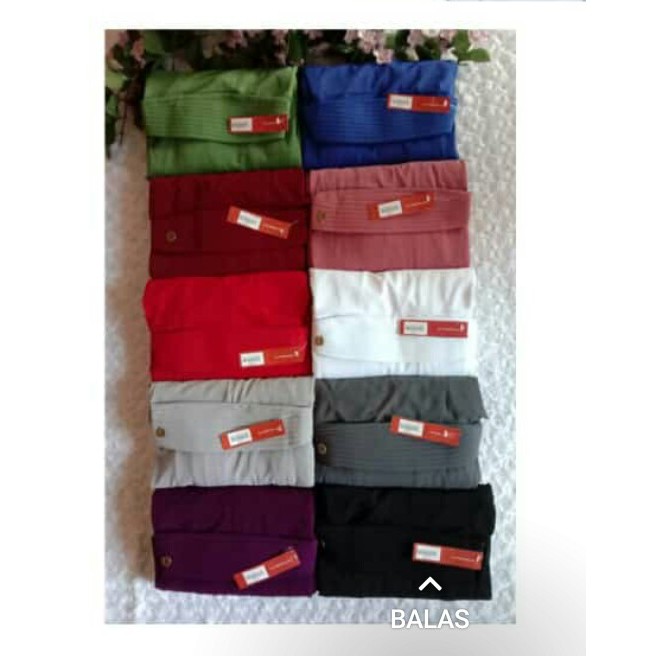 Hijab Khimar Nafisa Grania Jilbab Syari Polos Kerudung Pet Kecil Bergo Premium