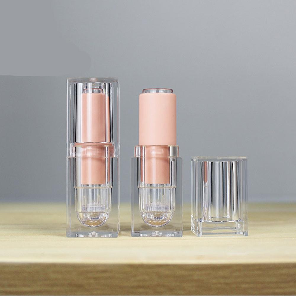 Agustina Lip Balm Tube 12.1mm Tabung Lipstik Persegi Kosmetik Matte Akrilik Kristal Buatan Sendiri