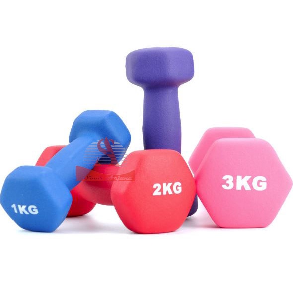 Dumbell Barbel-Dumbell Barbel Vinyl 3KG