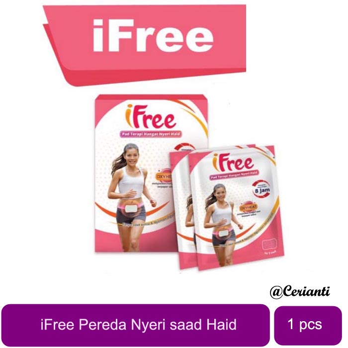 [PER 1 PAD] [BYE BYE NYERI HAID] IFree Pad Terapi Hangat Nyeri Haid_Cerianti