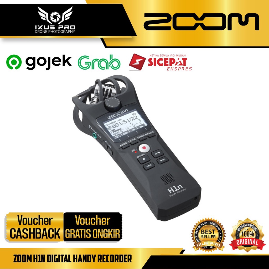 RB Zoom H1N Digital Handy Recorder - Perekam Suara Zoom H1n
