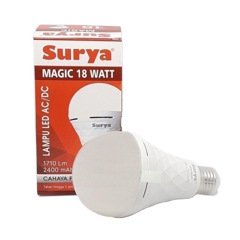 Bohlam Lampu LED Emergency Surya Magic 18 Watt