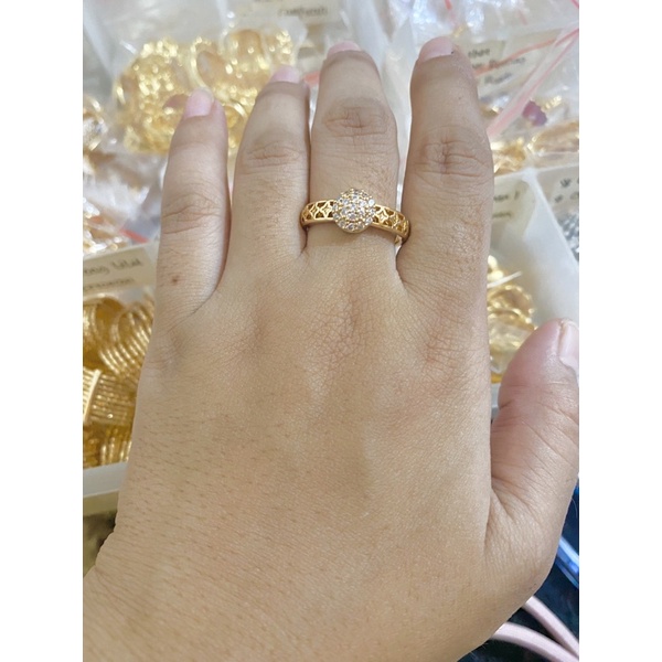 cincin mata bulat gold