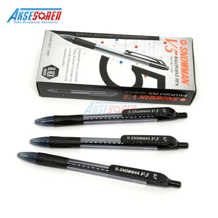 

Pulpen Snowman [V-5/12 pcs] / Ballpoint Pena Pen Tinta Warna