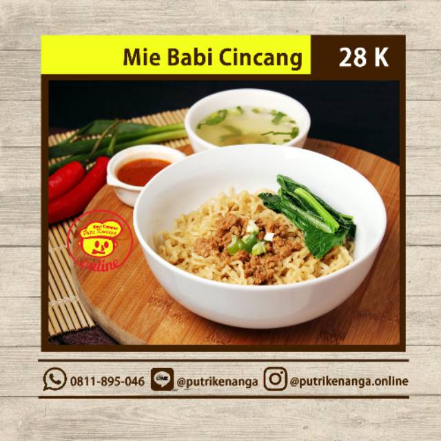 

Mie babi cincang Putri Kenanga