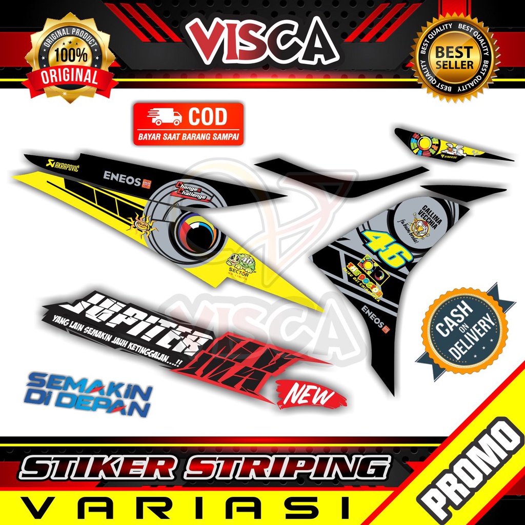 Striping Jupiter MX New 135  - Stiker Sticker Striping Variasi Lis Yamaha Jupiter MX New 135 - Strip