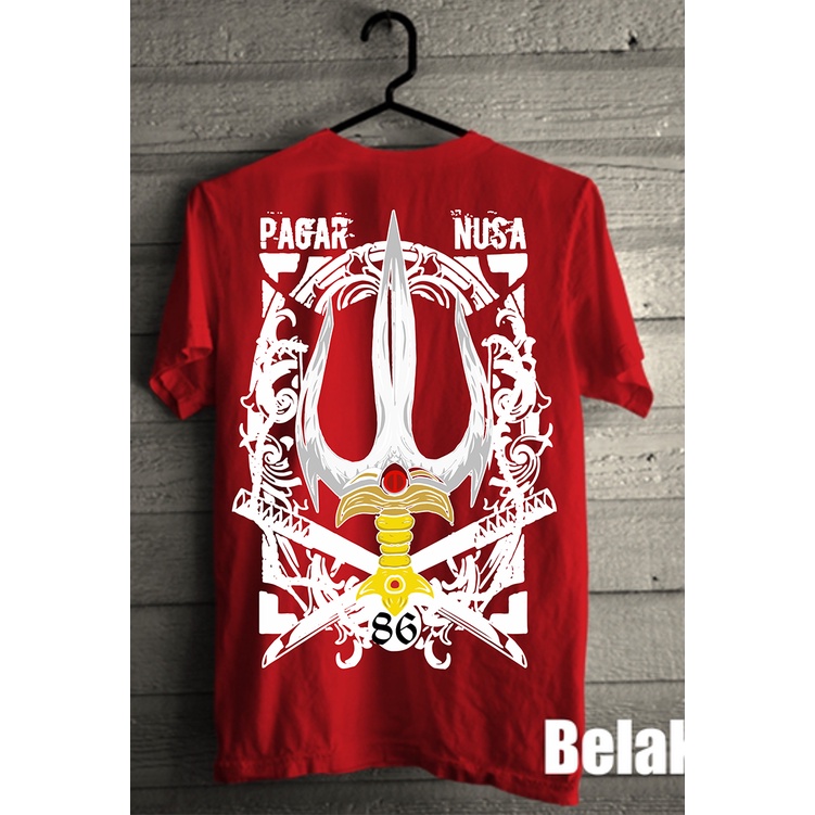 Kaos Pagar Nusa Trisula Simpel Distro-Merah