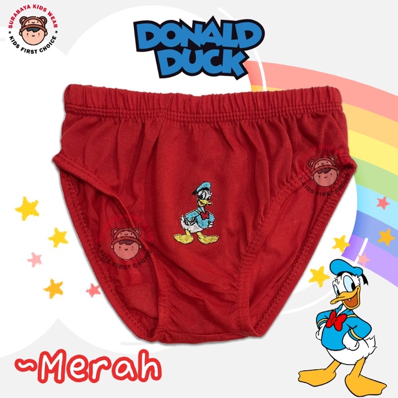 Celana Dalam Anak Laki-Laki Warna Bordir Mickey