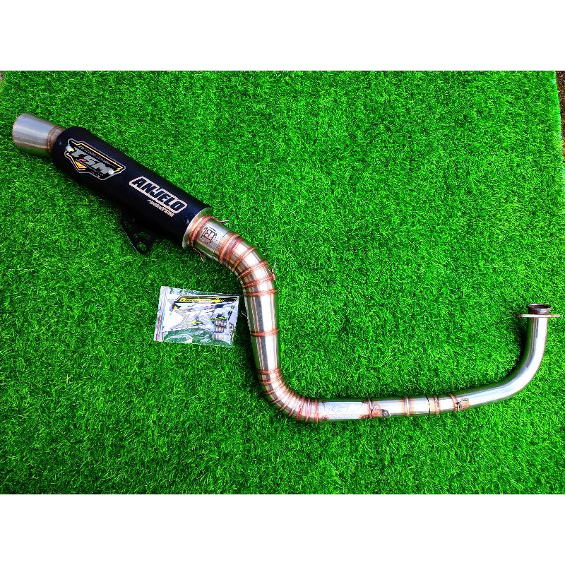 TERLARISKnalpot Matic Model WRC Bulet kompetisi Black Coating Series Pcx beat mio vario scoopy nmax 