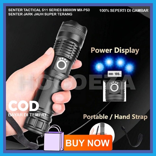 SENTER LED LIGHTS SUPER TERANG JARAK JAUH DAN LEBAR TAHAN AIR SUPER LIGHT RECHARGEABLE WATERPROOF FLASHLIGHT BR48