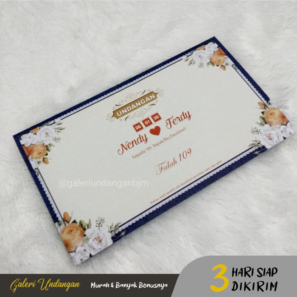 Undangan Pernikahan "Falah 109" Simple, Elegant & Murah