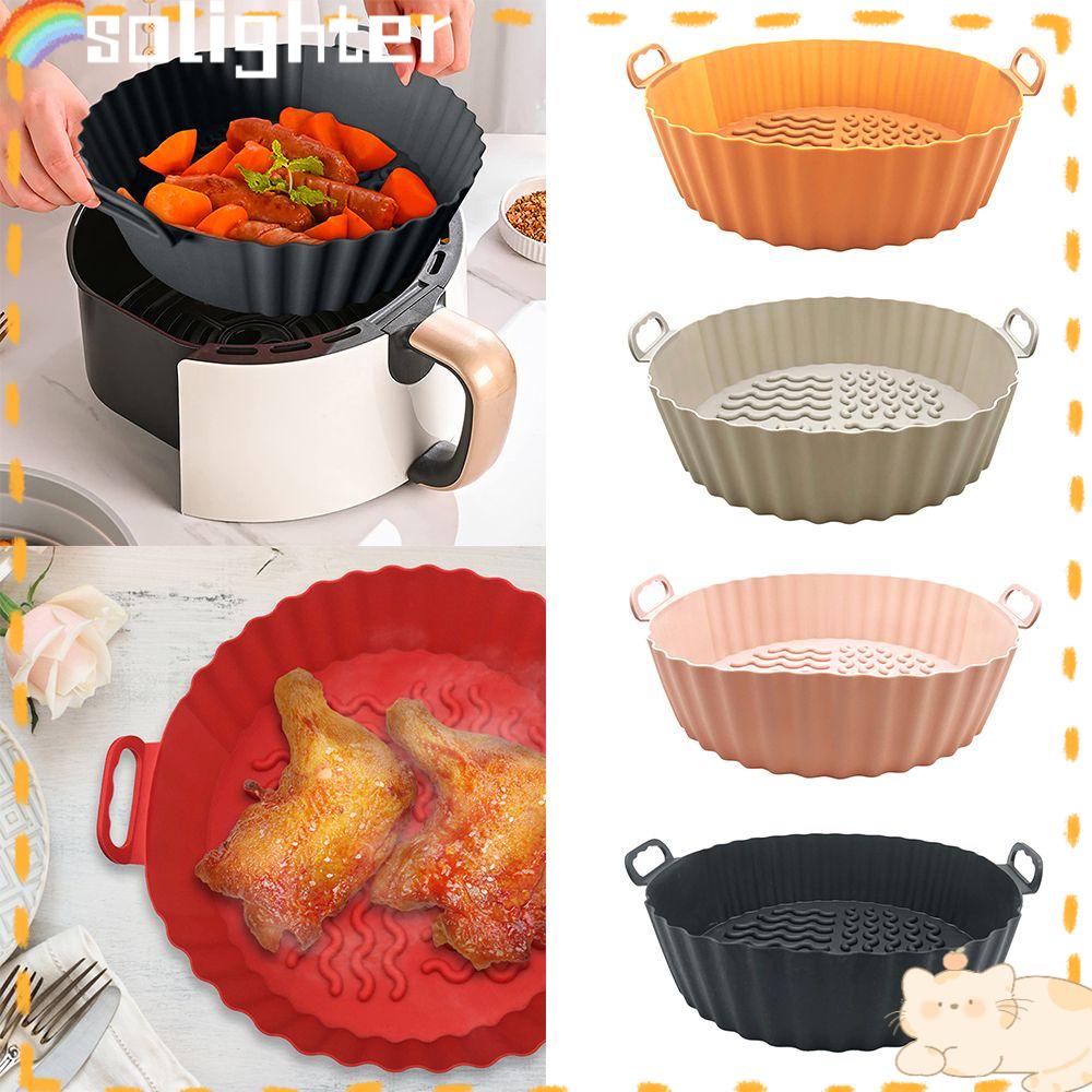 Solighter Keranjang AirFryer Bahan Silikon Ukuran 7.5inch Reusable