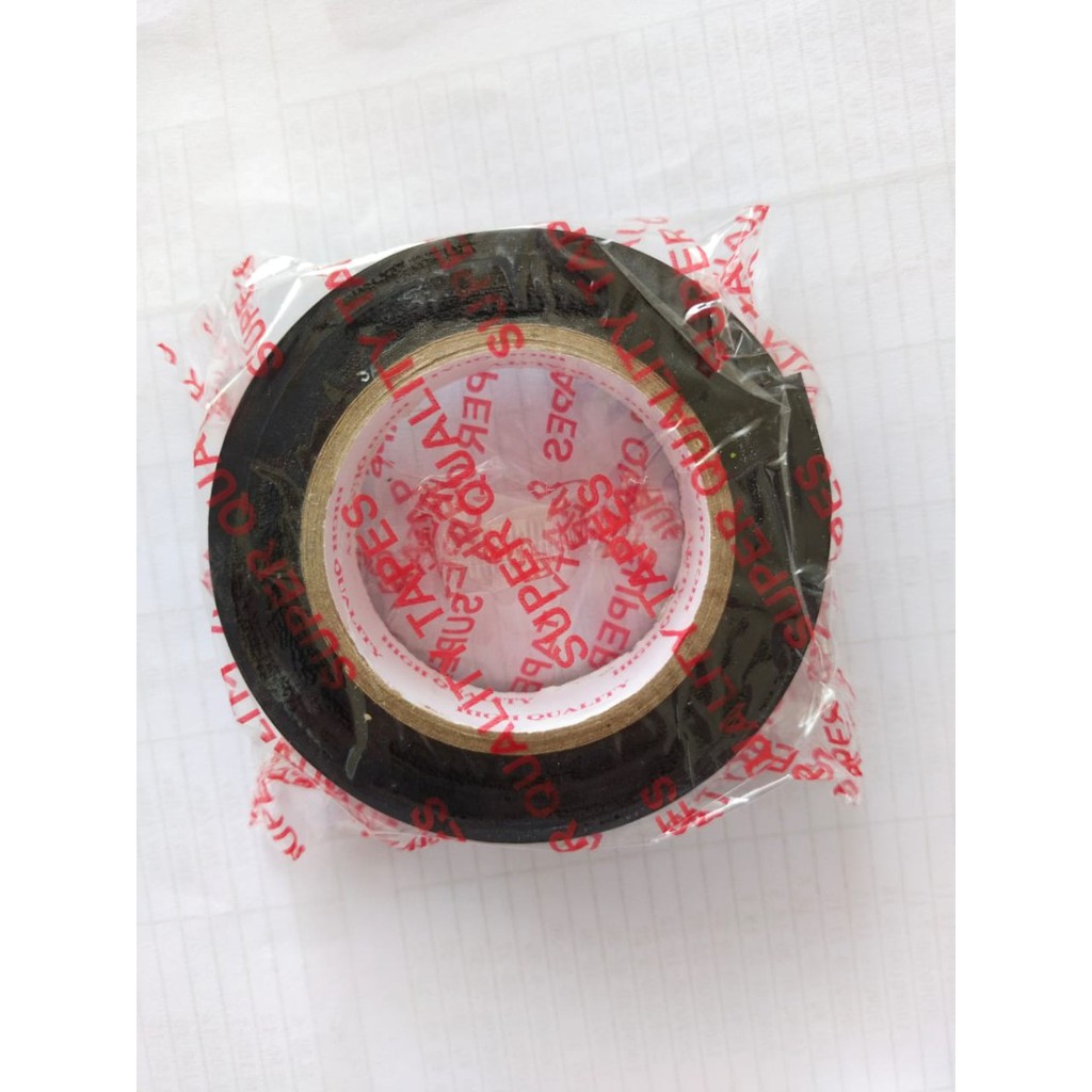 Double Tape Hitam 18mm x 20Yard tape Isolasi Double tape Tahan Panas