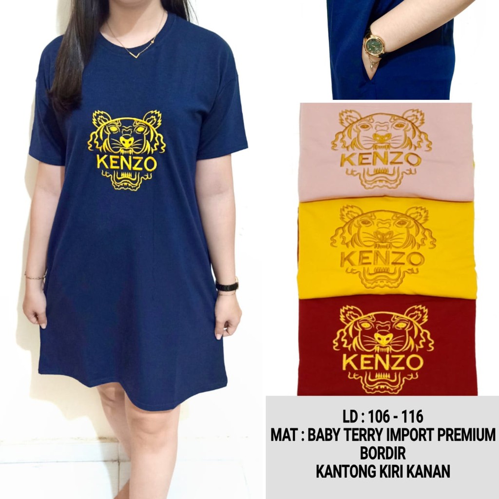 Dress Atasan Wanita Jumbo LD 110 Motif Kenzo Bordir