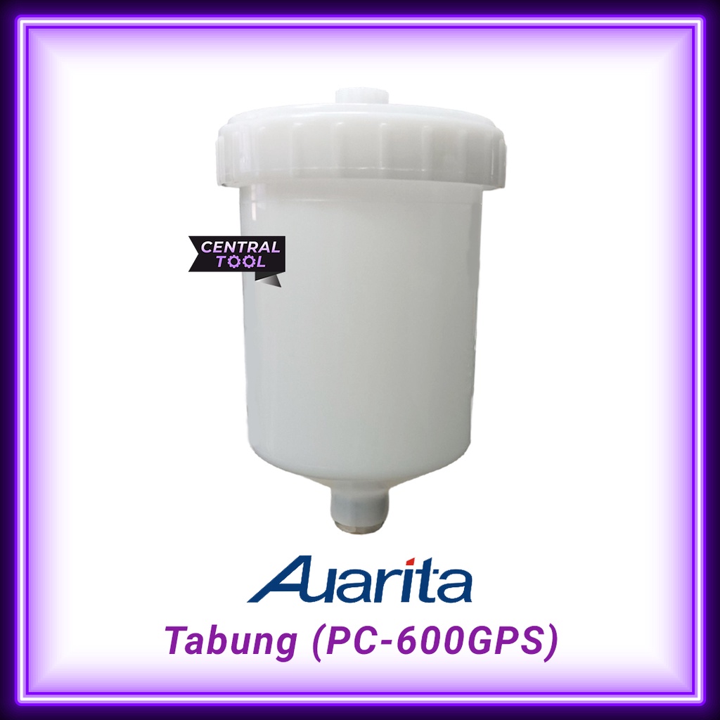 Tabung Spray Gun HVLP AUARITA 600ml Original Drat Kuning Nova1 Lion 1