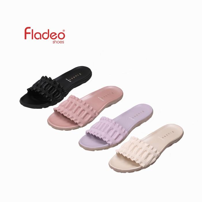 Fladeo B22/LDS460-1HH/ Sandal Teplek Slide Wanita [ Flat Slippers ]