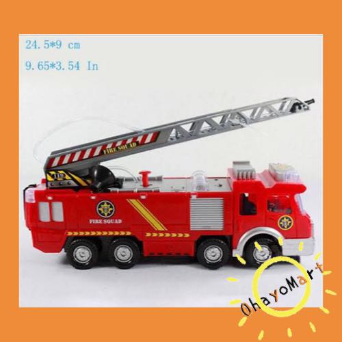 Mainan mobil pemadam kebakaran / Fire squad/ Firemen Squad Car 3+