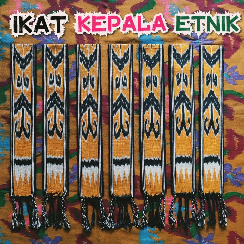 Ikat Kepala Etnik Dayak Kalimantan, kain tenun