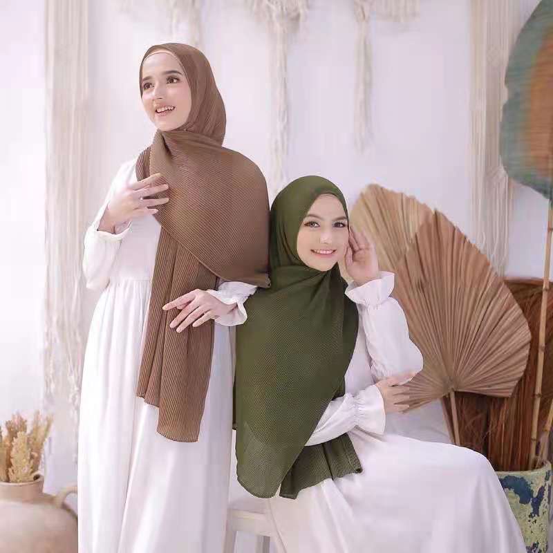 PASHMINA PLISKET LIDI FULL (&quot;TANPA GARIS TENGAH&quot;) || ceruty babydoll premium_UK,180x75