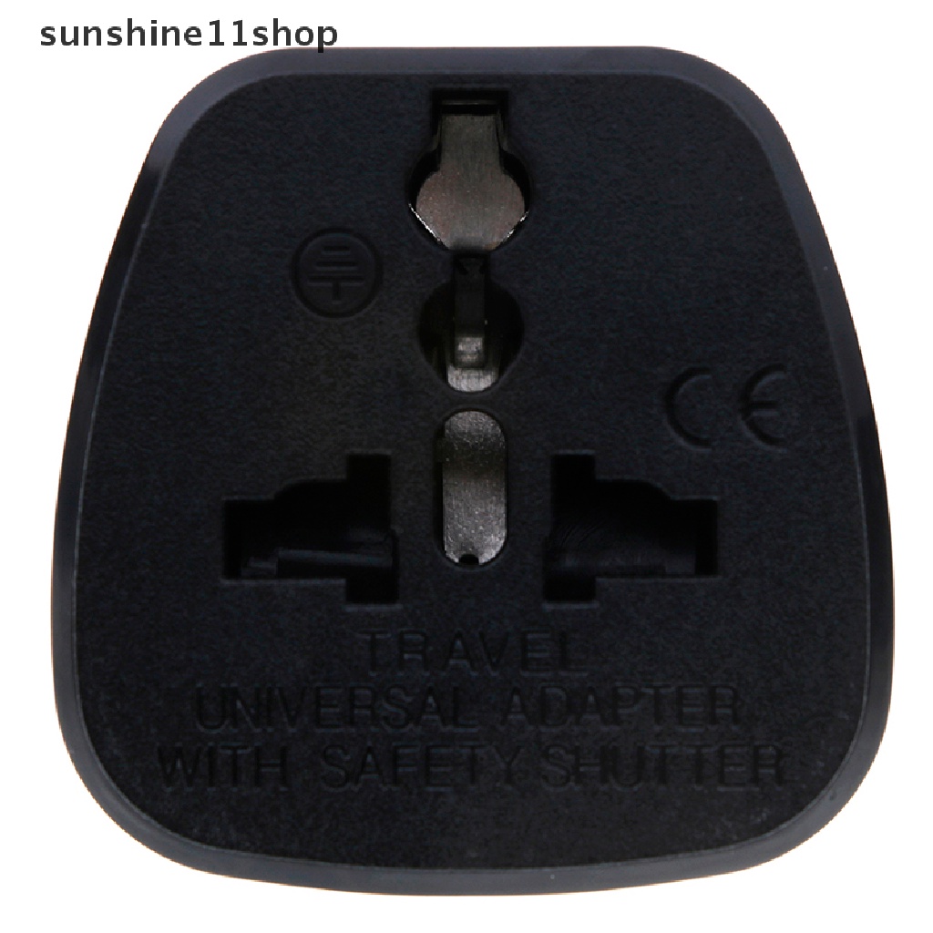 Sho adapter Konverter power plug EU UK AU Ke US USA Canada AC Universal Untuk travel