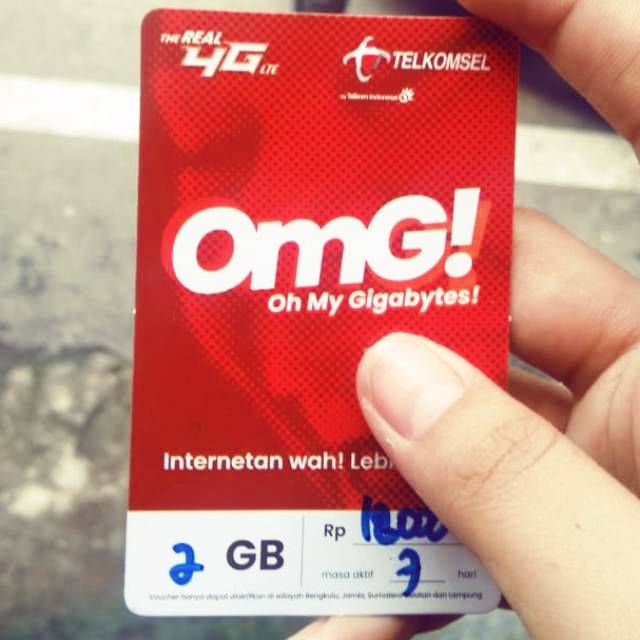 Voucher Telkomsel 2gb 7hari Sumbagsel