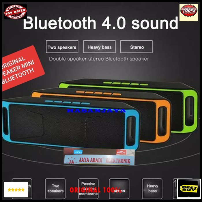 HJ282 Speaker bluetooth portable original fm radio bluetoot musik music audio pengeras suara sound s