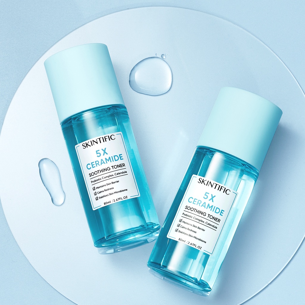 [BPOM] SKINTIFIC Barrier improve kit - 5X Ceramide Soothing Toner 80ml &amp; 5X Ceramide Barrier improve Serum 20ml