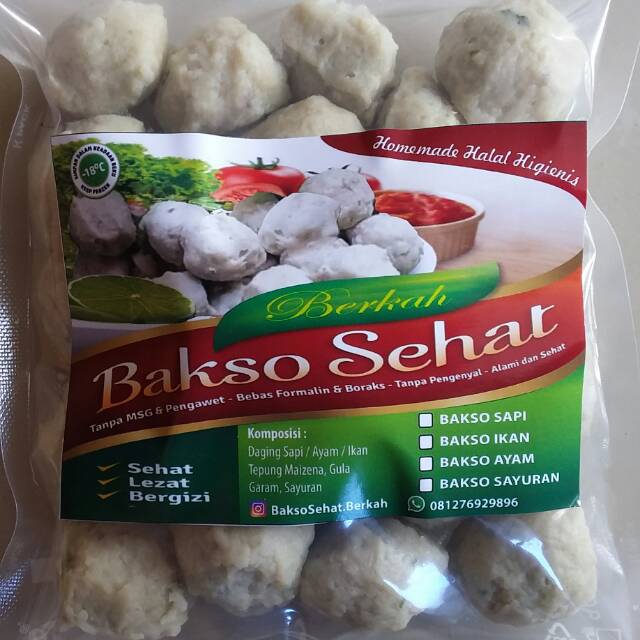 

bakso sehat homemade frozen food