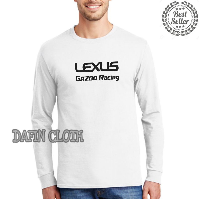 Tshirt Baju Kaos Pria Lengan Panjang Lexus Gazoo Racing