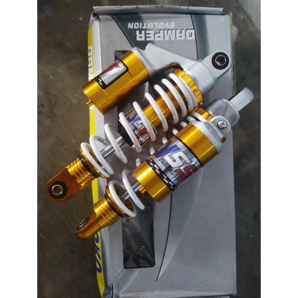 Shock Tabung YOKO G + 270/340mm shock Belakang Rx-king Vega jupiter dll-270 putih G+