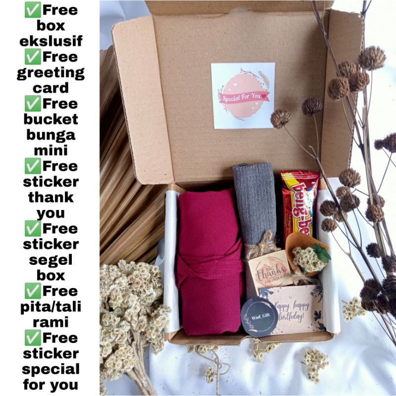 

HAMPERS HIJAB MURAH HAMPERS JILBAB BERGO MARYAM SIZE XL GIFTBOX MURAH