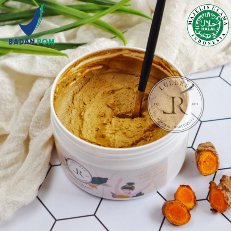 

Lulurey Kunyit/Lulurey BPOM/Halal/aman untuk kulit