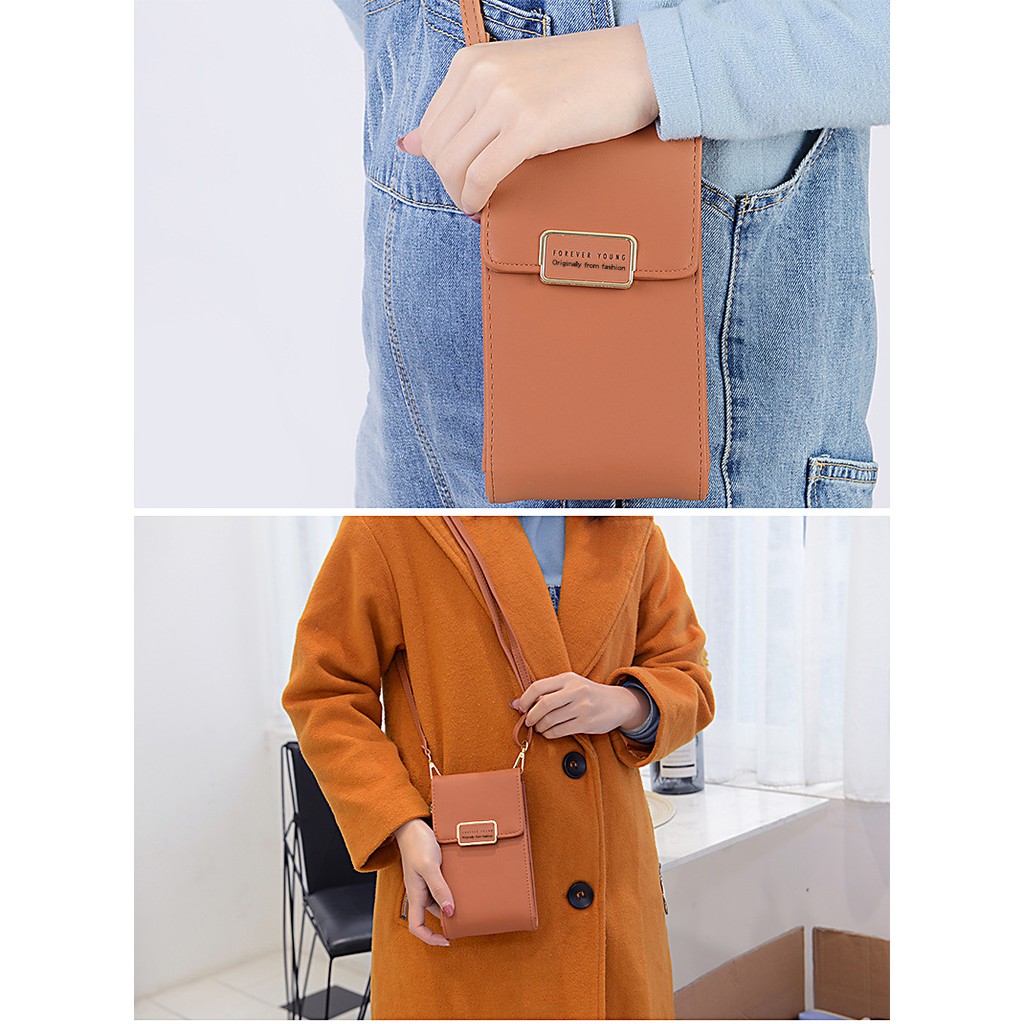 DOMPET HP WANITA DANISA KULIT PREMIUM IMPORT TALI PANJANG BATAM  SELEMPANG KOREA FASHION MURAH ABG