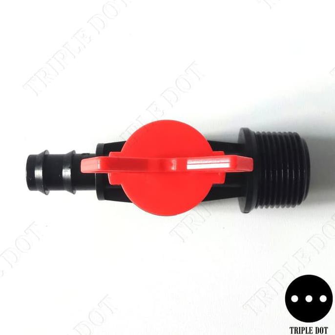 Diskon Konektor Valve Keran Pipa Laki 3/4" 25 Mm Ke Selang 16 Mm 5/8" Ics002 Murah