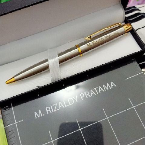 

Mudah Penparker + Gratis Grafir Nama + Kotak - Silvergold Pen Parker Hot Sale