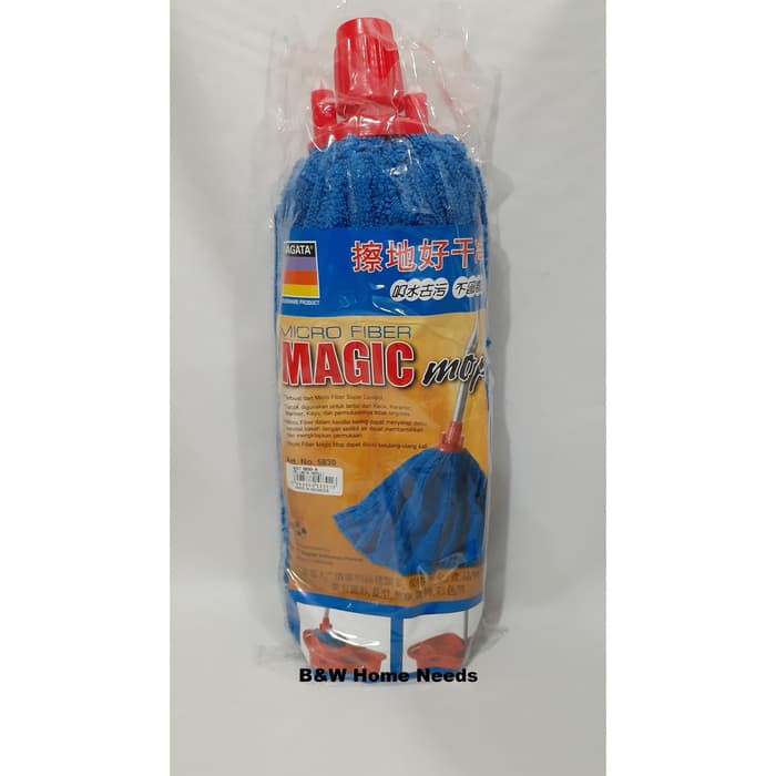 Refill Refil Pel Nagata Kain Handuk Microfiber Microfibre Biru