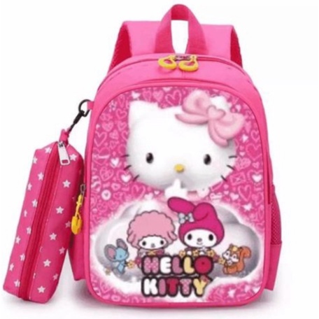 Tas Ransel Sekolah Anak  Perempuan Tas Helokitty Anak Hello Kitty