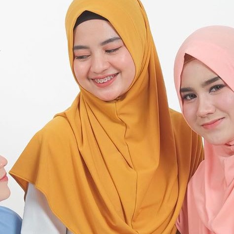 Gerai Aliyah | Bergo Kalila // bergo instan // bergo daily // bergo jersey // bergo daily jersey-Mustard