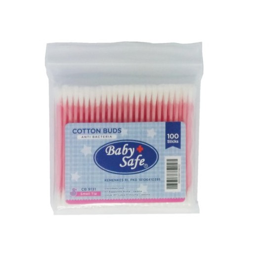 Baby Safe Cotton Buds Anti Bacteria Small Tip 100 Stick CB-9131