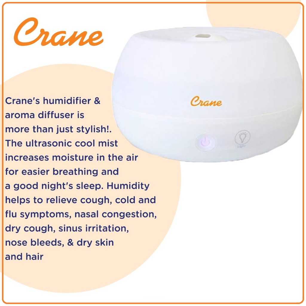 Crane Humidifier With Aroma Diffuser