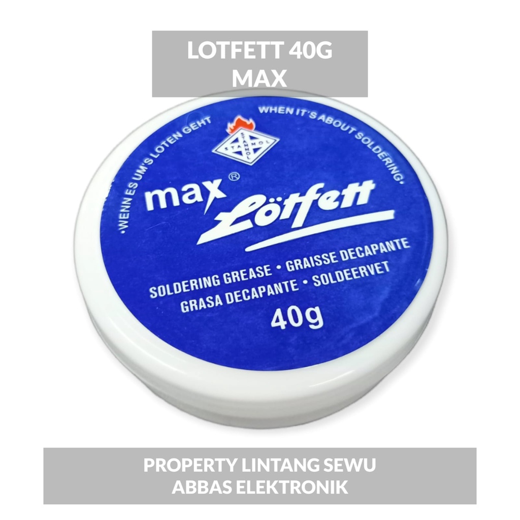 LOTFETT 40 GRAM MAX SOLDERING GREASE PASTA SOLDER