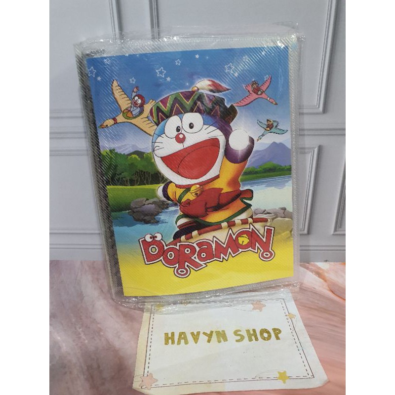 Map Binder/Binder Slip/binder Gliter/binder anak A5-DORAEMON slip