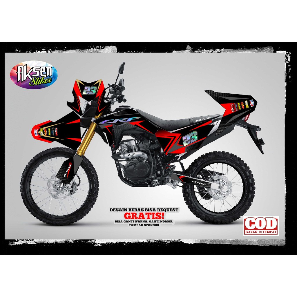 Decal Klx Hologram Dekal Klx Crf Crome Chrome Stiker Terbaru Keren Full body