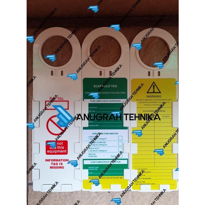 

Promo Scaffolding Tagaout Logout Inspection Tag 2 Tag 1 Holder