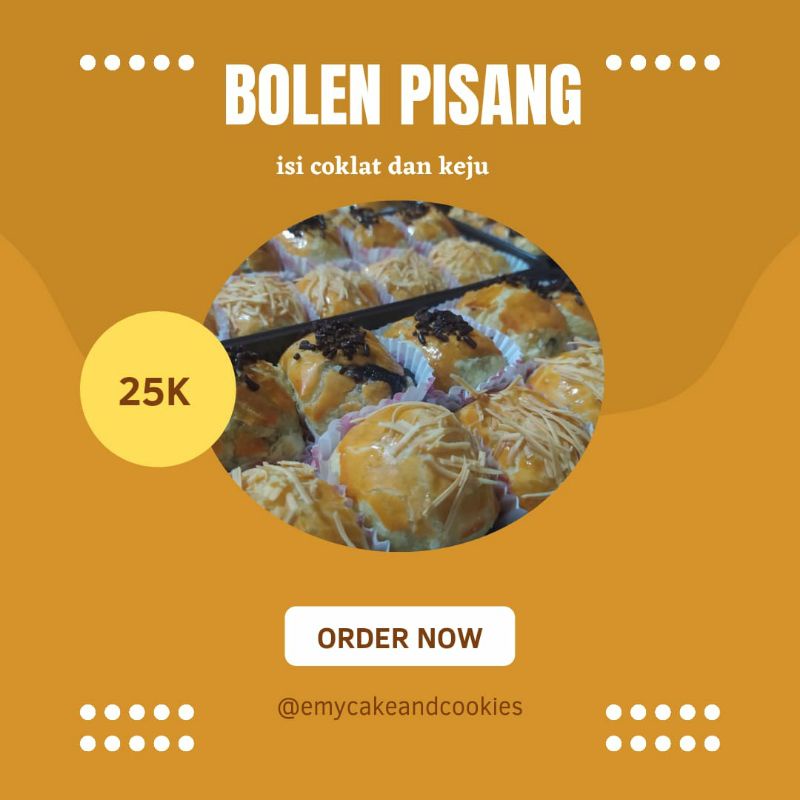 

Bolen pisang mini isi 10