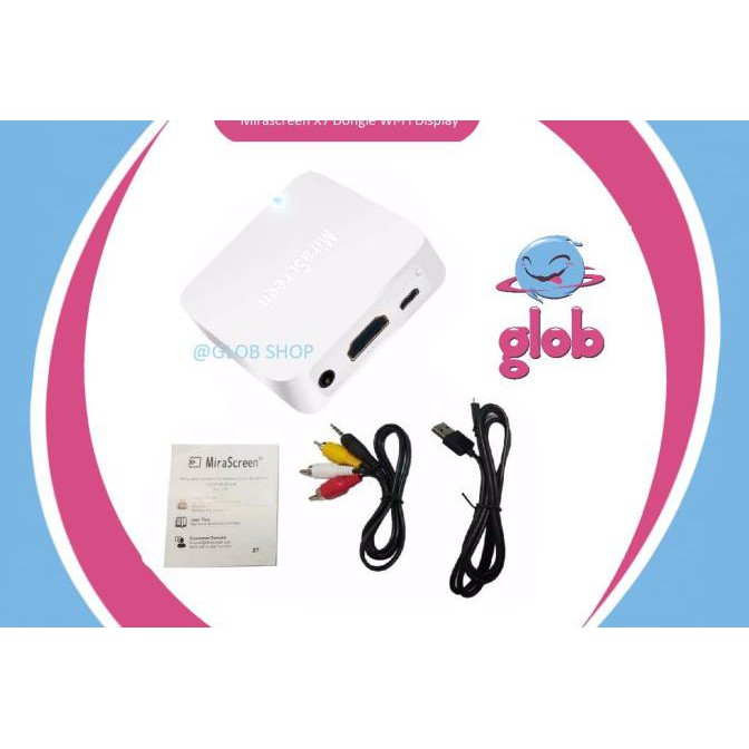 Ready&Siapkirim Mirascreen X7 Dongle Wifi Display Dongle Car Multimedia 1080P Hdmi Av