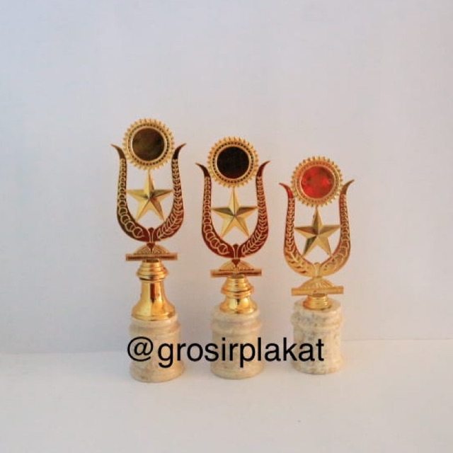 Piala Marmer Murah (1set) / 30-35 cm