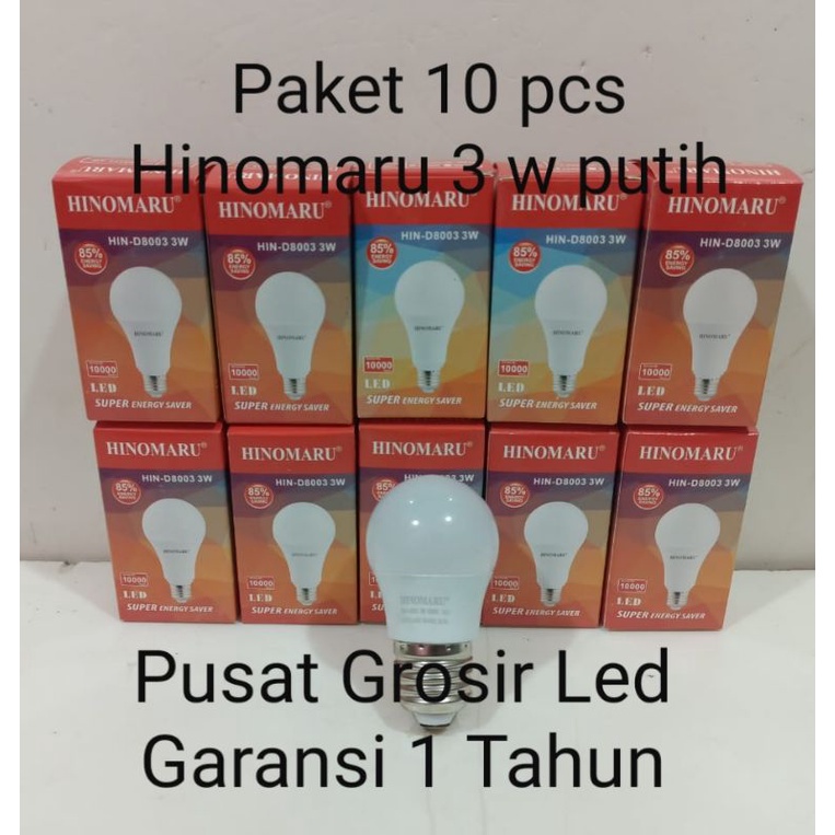 Paket 10 Pcs Lampu Led Hinomaru 3 watt 3w